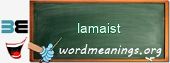 WordMeaning blackboard for lamaist